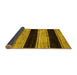 Sideview of Abstract Yellow Modern Rug, abs85yw