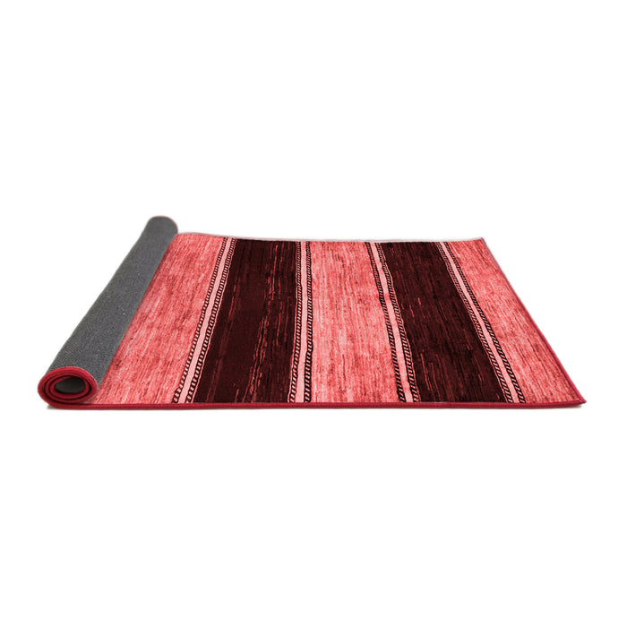 Abstract Red Modern Area Rugs
