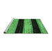 Sideview of Machine Washable Abstract Emerald Green Modern Area Rugs, wshabs85emgrn