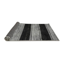 Sideview of Abstract Gray Modern Rug, abs85gry