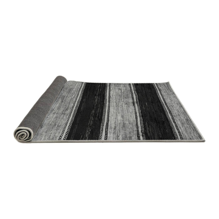 Sideview of Abstract Gray Modern Rug, abs85gry
