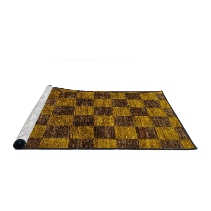 Sideview of Machine Washable Abstract Night Red Rug, wshabs86