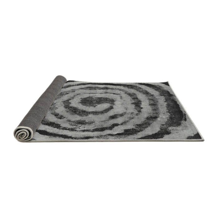 Sideview of Abstract Gray Modern Rug, abs860gry