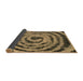 Sideview of Abstract Brown Modern Rug, abs860brn