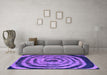 Machine Washable Abstract Purple Modern Area Rugs in a Living Room, wshabs860pur