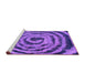 Sideview of Machine Washable Abstract Purple Modern Area Rugs, wshabs860pur