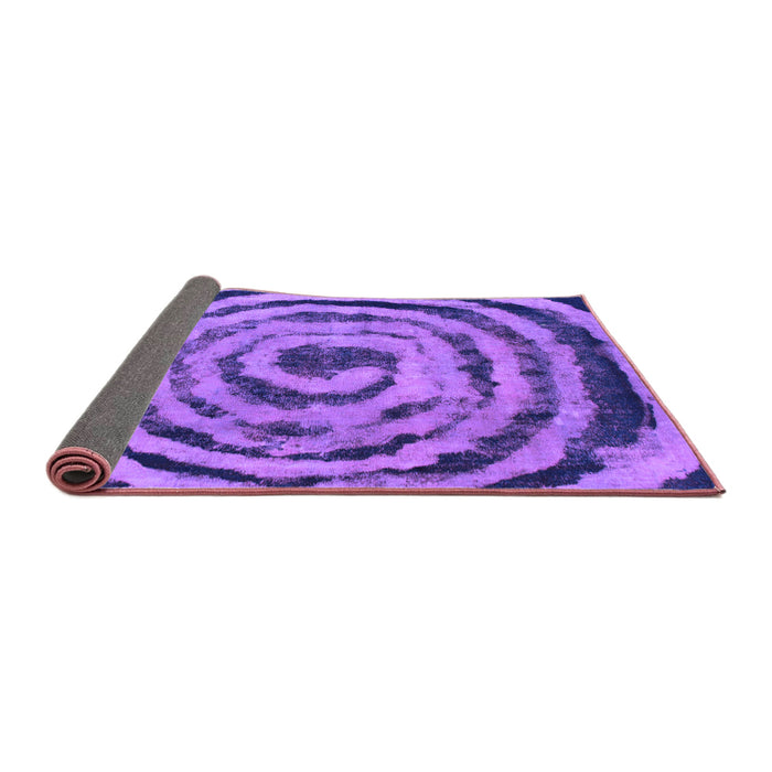 Sideview of Abstract Purple Modern Rug, abs860pur