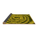 Sideview of Abstract Yellow Modern Rug, abs860yw