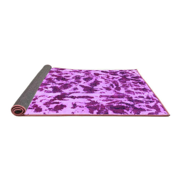 Sideview of Abstract Purple Modern Rug, abs861pur