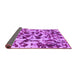 Sideview of Abstract Purple Modern Rug, abs861pur