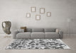 Machine Washable Abstract Gray Modern Rug in a Living Room,, wshabs861gry