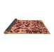 Sideview of Abstract Brown Modern Rug, abs861brn