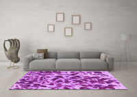 Machine Washable Abstract Purple Modern Rug, wshabs861pur