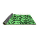 Sideview of Abstract Emerald Green Modern Rug, abs861emgrn