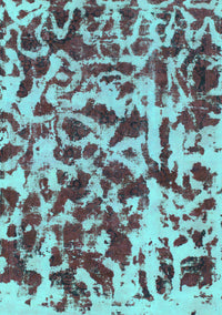 Abstract Turquoise Modern Rug, abs861turq