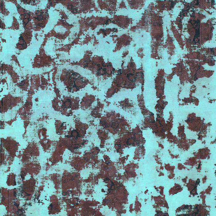 Abstract Turquoise Modern Rug, abs861turq