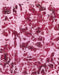 Machine Washable Abstract Pastel Purple Pink Rug, wshabs861