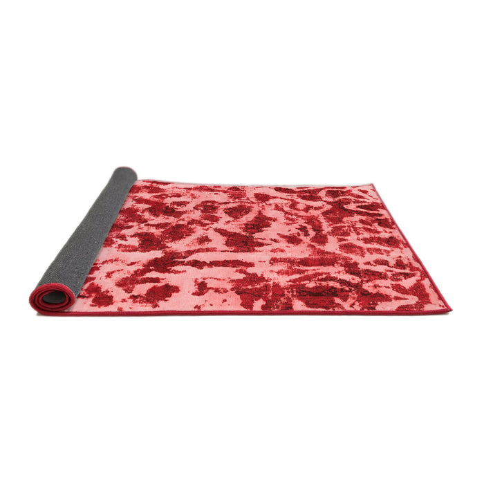Abstract Red Modern Area Rugs