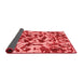 Abstract Red Modern Area Rugs