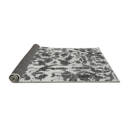 Sideview of Abstract Gray Modern Rug, abs861gry