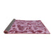 Sideview of Abstract Pink Modern Rug, abs862