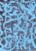 Machine Washable Abstract Light Blue Modern Rug, wshabs862lblu
