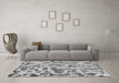 Machine Washable Abstract Gray Modern Rug in a Living Room,, wshabs862gry