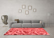 Modern Red Washable Rugs