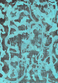 Abstract Turquoise Modern Rug, abs862turq