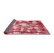 Sideview of Abstract Pastel Pink Modern Rug, abs863