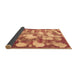 Sideview of Abstract Brown Modern Rug, abs863brn