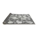 Sideview of Abstract Gray Modern Rug, abs863gry