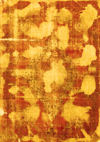 Abstract Yellow Modern Rug, abs863yw