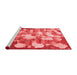 Modern Red Washable Rugs