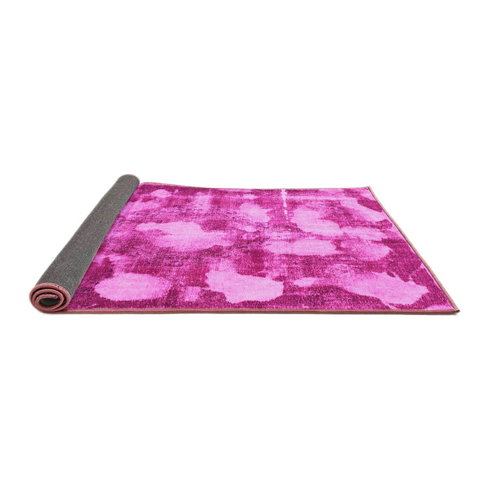 Sideview of Abstract Pink Modern Rug, abs863pnk