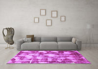 Machine Washable Abstract Purple Modern Rug, wshabs863pur