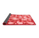 Abstract Red Modern Area Rugs