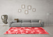 Modern Red Washable Rugs