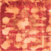 Square Abstract Orange Modern Rug, abs863org