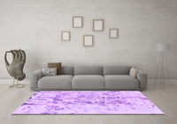 Machine Washable Abstract Purple Modern Rug, wshabs864pur