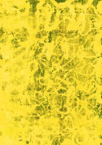 Abstract Yellow Modern Rug, abs864yw