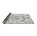 Sideview of Abstract Gray Modern Rug, abs864gry