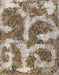 Machine Washable Abstract Tan Brown Rug, wshabs865