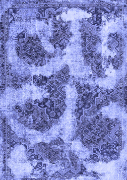 Abstract Blue Modern Rug, abs865blu