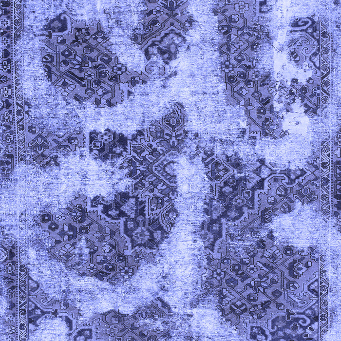 Abstract Blue Modern Rug, abs865blu