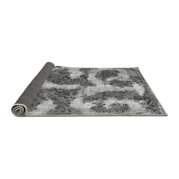 Sideview of Abstract Gray Modern Rug, abs865gry