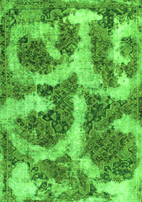 Abstract Green Modern Rug, abs865grn