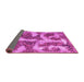 Sideview of Abstract Pink Modern Rug, abs865pnk