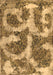 Abstract Brown Modern Rug, abs865brn