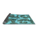 Sideview of Abstract Light Blue Modern Rug, abs865lblu